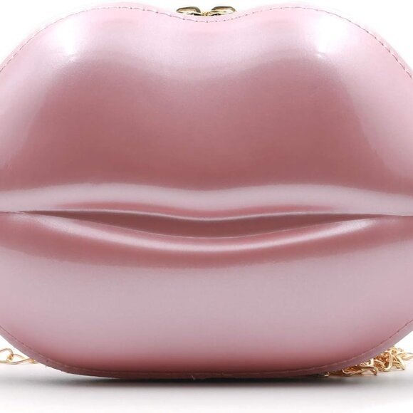 Accessories - Red Lip Clutch Purse PU Mini Evening Crossbody for Women Stylish